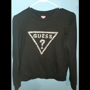 Guess black sparkling sweatshirt